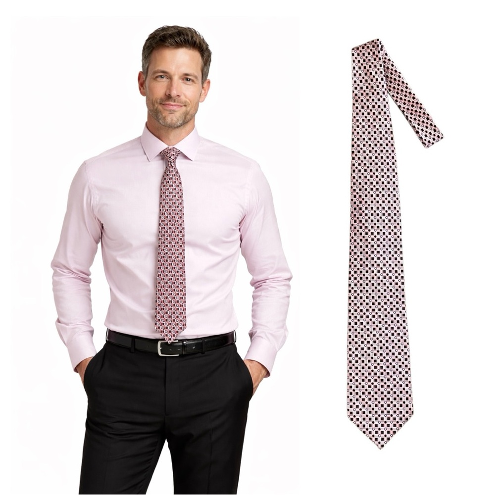 Boulevard Club Pink Patterned Tie
🔥% bundle of 3, 5, 10, 15 or 20 ties